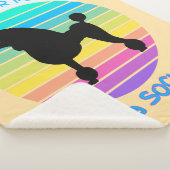 Bringt dein Poodle eine Socke zu einem Retro-Sonne Sherpadecke (3/4)