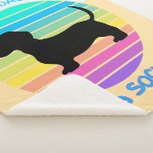 Bringt deine Dackel einen Socken zu einem Sonnenun Sherpadecke (3/4)