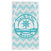 Bringt mich in die Beach Customizable Geschenktasc Kleine Geschenktüte (Rückseite)