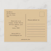 Bringt mich zu den Wasserfarbenkürbungen des Disco Postkarte (Rückseite)