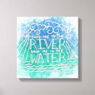 Bringt mich zum Canvas Print Fluss Leinwanddruck