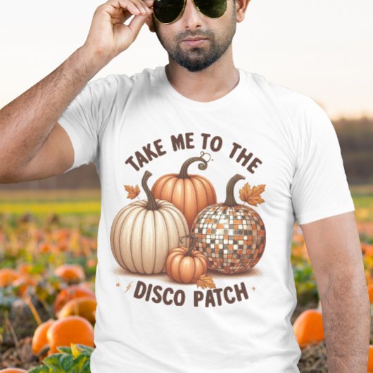 Bringt mich zum Disco Patch Wasserfarbenfall Männe T-Shirt