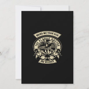 Bringt mir eure Kranken, der Pestdoktor und Verwun Einladung