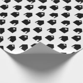 Bringt niedliches Verpackungsschwarzweiss-papier Geschenkpapier (Ecke)