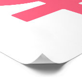 Brink Pink Venus Symbol Poster (Ecke)