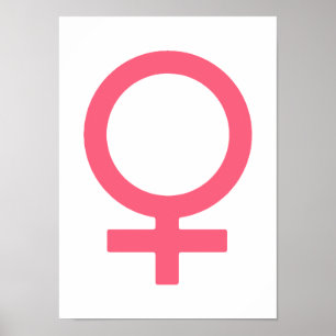 Brink Pink Venus Symbol Poster