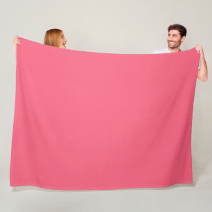 Brink pink (Vollfarbe) Fleecedecke