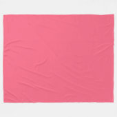 Brink pink (Vollfarbe) Fleecedecke (Vorderseite (Horizontal))
