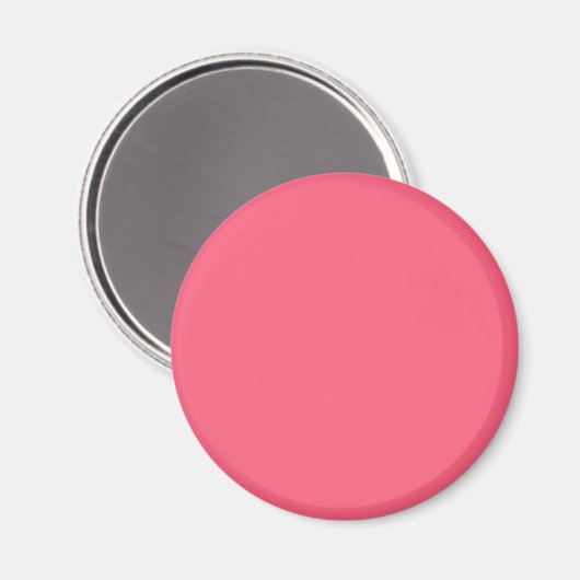 Brink pink (Vollfarbe) Magnet (Vorderseite/Rückseite)