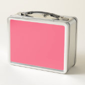 Brink pink (Vollfarbe) Metall Brotdose (Rückseite)