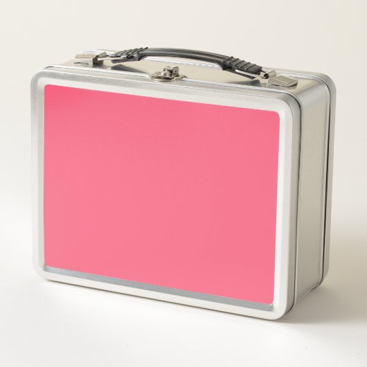 Brink pink (Vollfarbe) Metall Brotdose (Vorderseite)