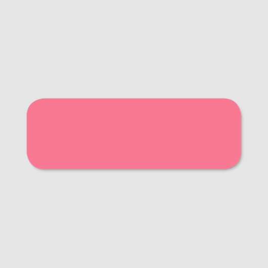 Brink pink (Vollfarbe) Namensschild (Vorderseite)
