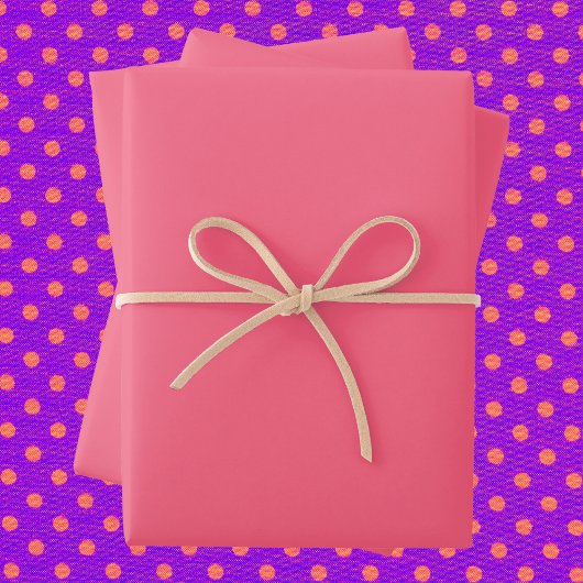 Brink Rosa Farbe Geschenkpapier Set