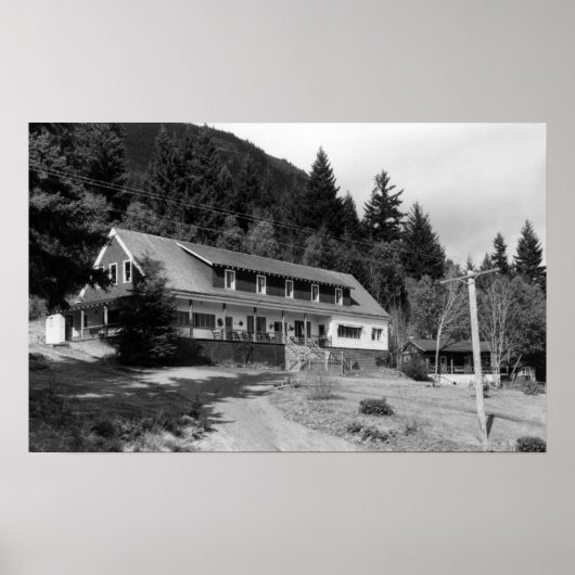 Brinnon, WA View Olympic Inn on Hood Canal Poster (Vorne)