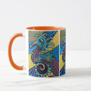 Brio das Seepferd! Original Art Beverage Tasse