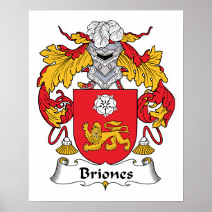 Briones Familienwappen Poster