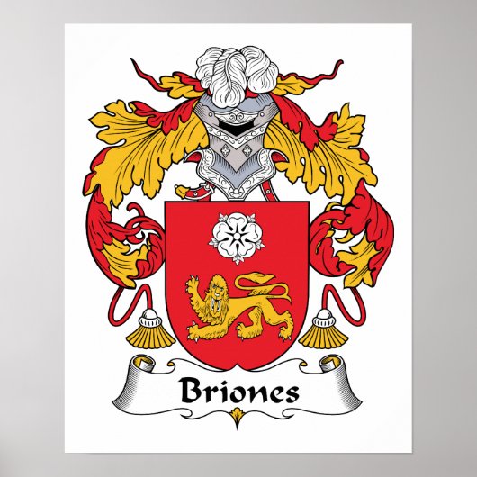 Briones Familienwappen Poster (Vorne)