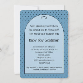 Bris Brit Milah Jewish Baby Boy Naming Einladung