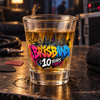 Brisbane 10 Jahre Schnapsglas