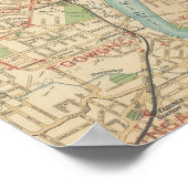 Brisbane and Inner Suburbs Map, 1920 Poster (Ecke)