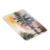 Brisbane Aquarellkunst Magnet (Rechte Seite)