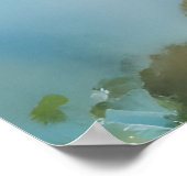 Brisbane Aquarellkunst Poster (Ecke)