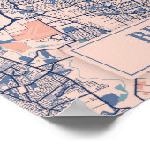 Brisbane Australia Breezy City Map Travel Poster (Ecke)