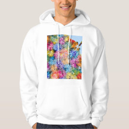 Brisbane Australia City Map Hoodie