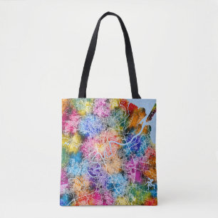 Brisbane Australia City Map Tasche