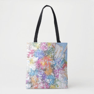 Brisbane Australia City Map Tasche