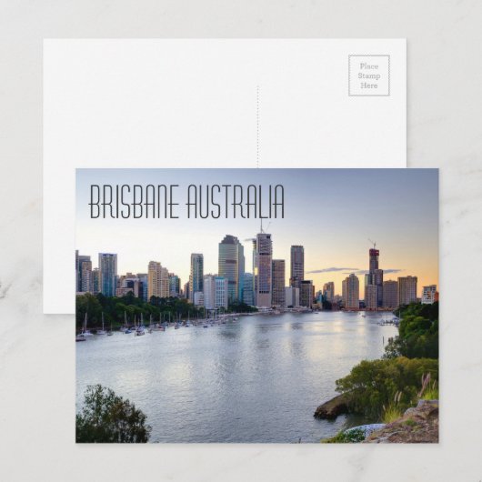 Brisbane Australia Postkarte (Vorne/Hinten)