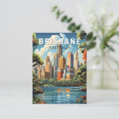Brisbane Australia Reisen Vintag Postkarte (Stehend Vorderseite)