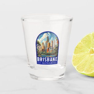 Brisbane Australia Reisen Vintag Schnapsglas