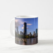 Brisbane, Australia Skyline aus dem Fluss quer Kaffeetasse (Vorderseite Links)