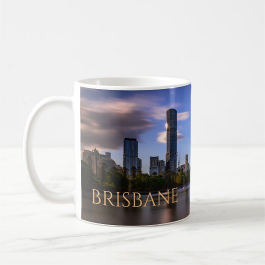 Brisbane, Australia Skyline aus dem Fluss quer Kaffeetasse (Links)