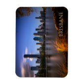Brisbane, Australia Skyline aus dem Fluss quer Magnet (Vertikal)