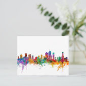 Brisbane Australia Skyline Postkarte (Stehend Vorderseite)