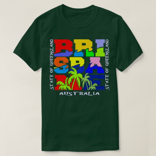 Brisbane Australia T-Shirt (Design vorne)