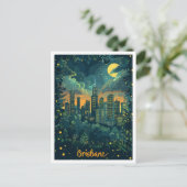 Brisbane Australia Vintage Travel Illustration Postkarte (Stehend Vorderseite)