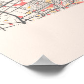 Brisbane - Australien Chalk City Map Poster (Ecke)