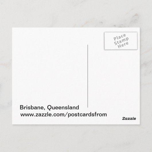 Brisbane, Australien Postkarte (Rückseite)