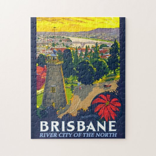 Brisbane, Australien, River City of the North Puzzle (Vertikal)