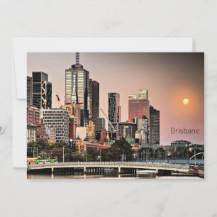 Brisbane, Australien Stadtansicht Feiertagskarte