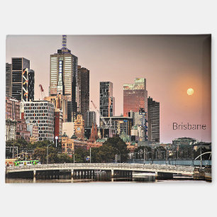 Brisbane, Australien Stadtansicht  Magnet