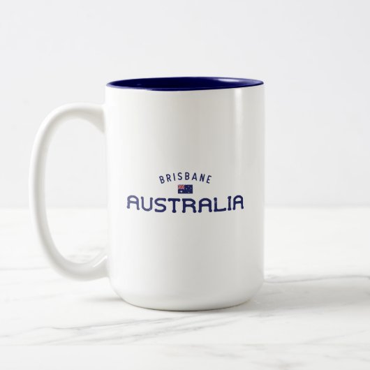 Brisbane Australien Zweifarbige Tasse (Links)