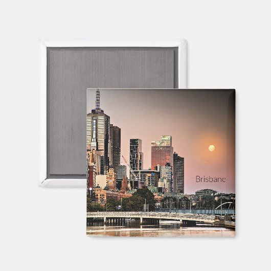 Brisbane, Australisches Stadtbild Magnet (Vorderseite/Rückseite)