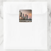 Brisbane, Australisches Stadtbild Quadratischer Aufkleber (Tasche)