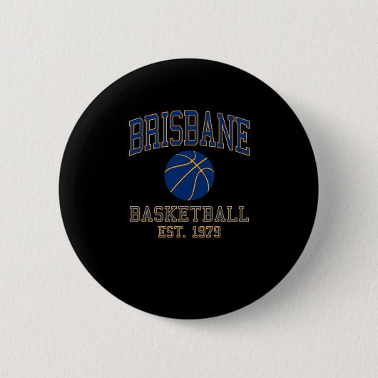 Brisbane Basketball Button (Vorderseite)