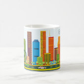 BRISBANE City Illustration Kaffeetasse (Mittel)