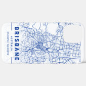 Brisbane City Map Blue Tint Case-Mate iPhone Hülle (Rückseite / Rechts)